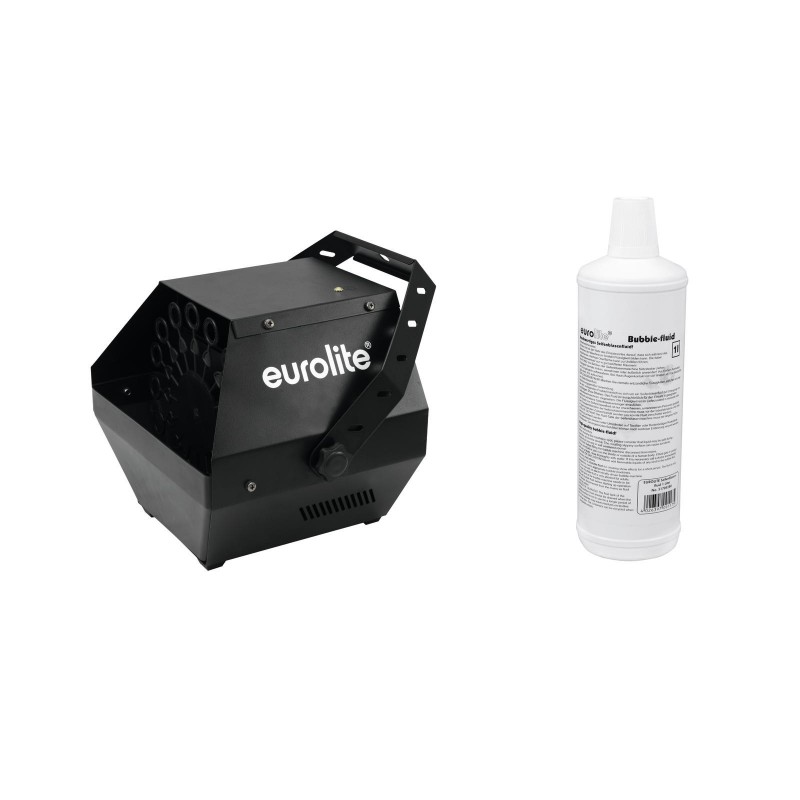 EUROLITE Set B-90 Bubble machine black + bubble fluid 1l